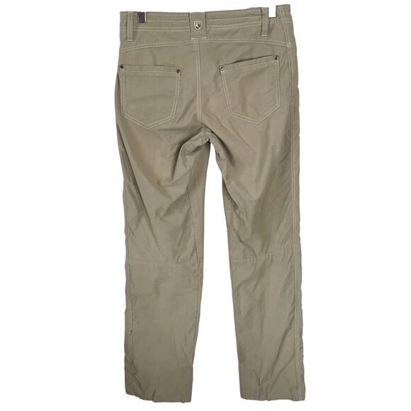 Kuhl Kendra Hiking Pants Women’s 8 R Lightweight Mid Rise Outdoor Stretch Khaki - Picture 4 of 12